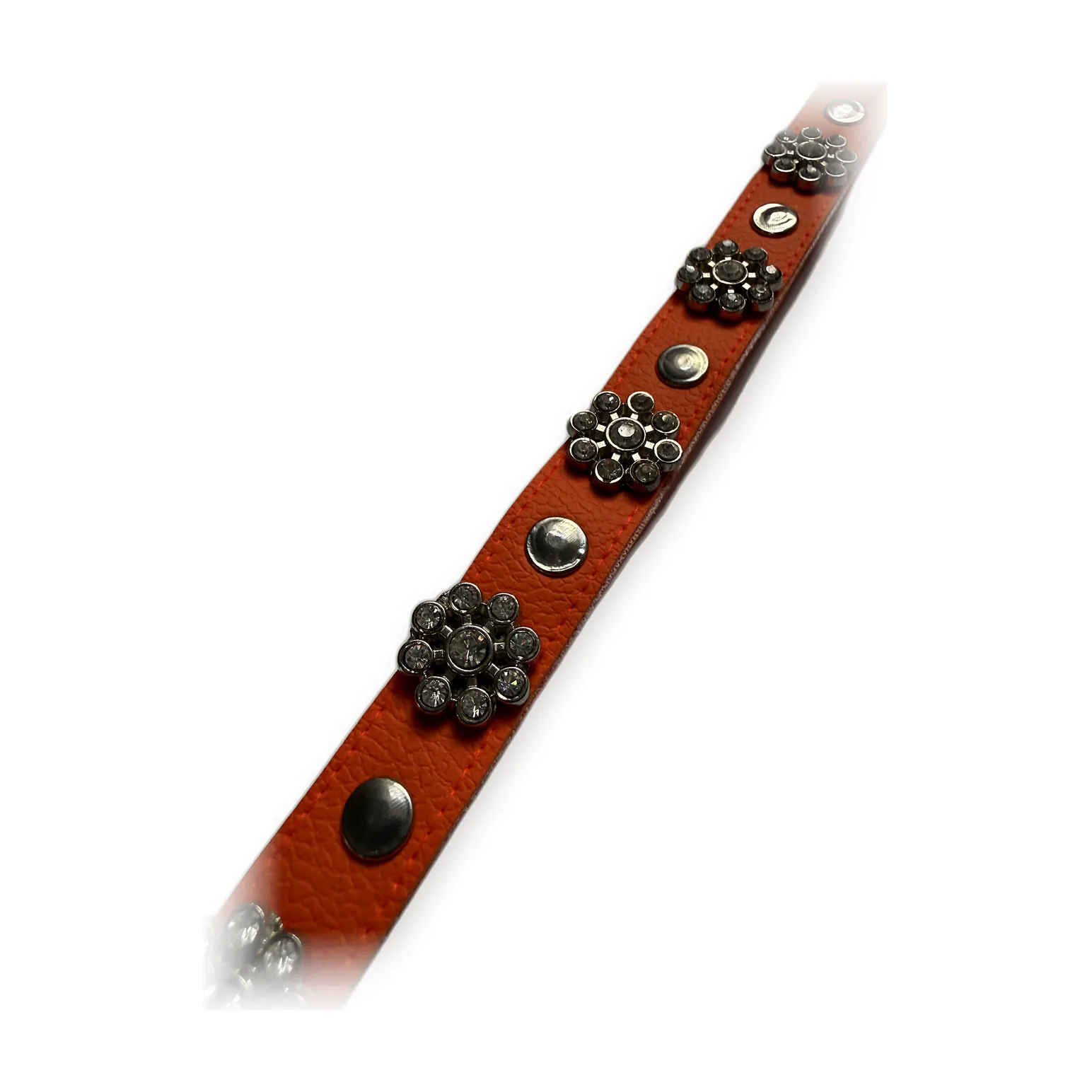 Collar Naranja Florecita