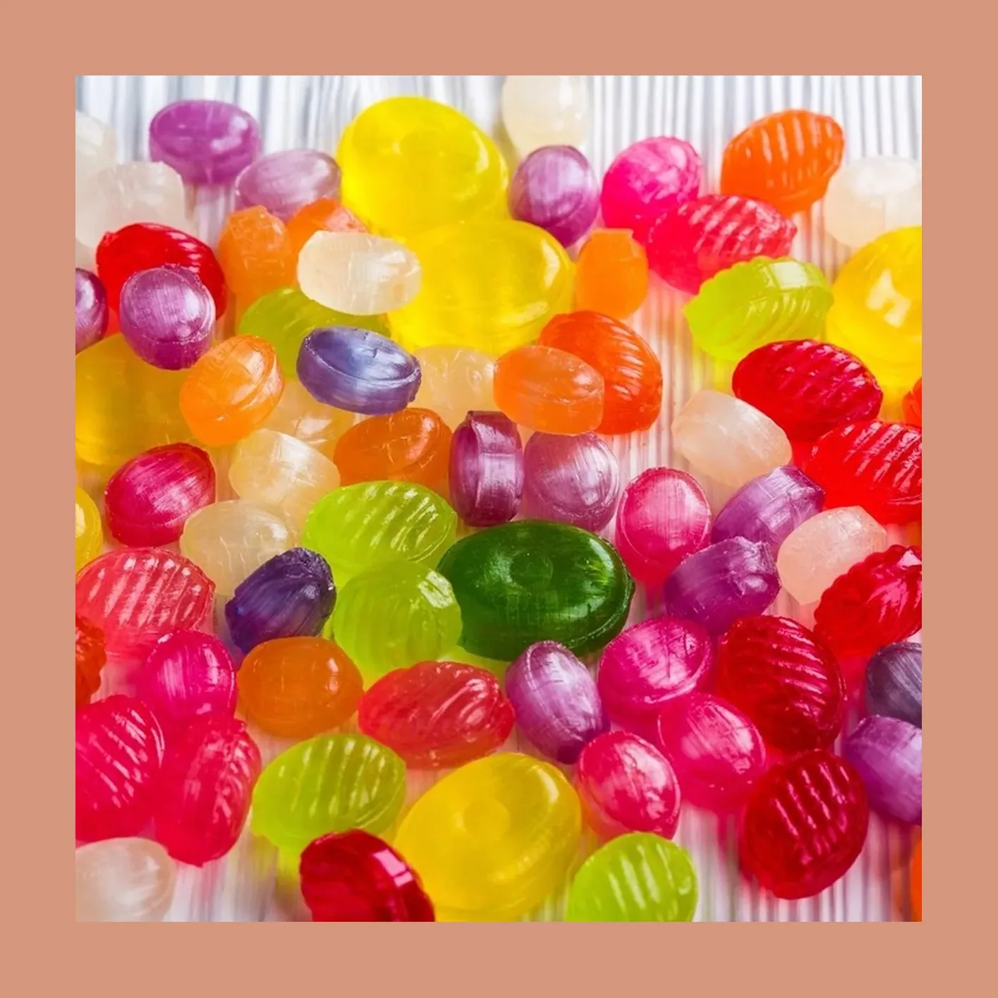 Caramelos duros de frutas