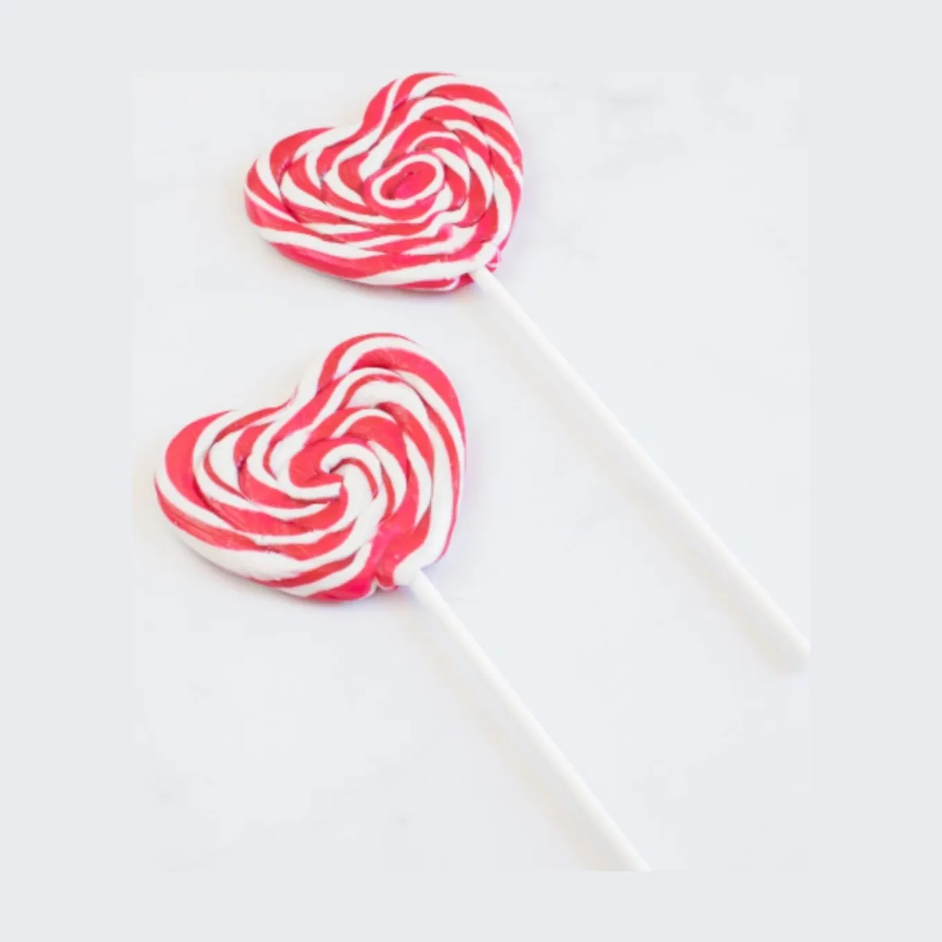 Chupetas de corazón