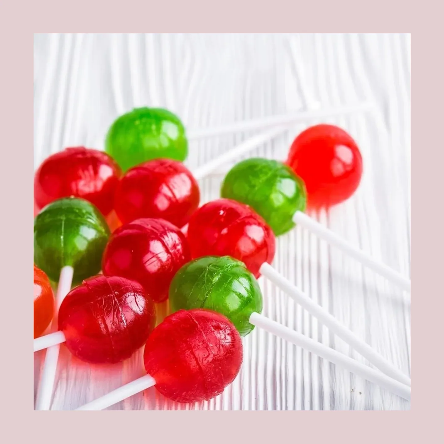 Chupetas de frutas surtidas